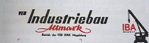 Logo 1982 - VEB Industriebau Altmark